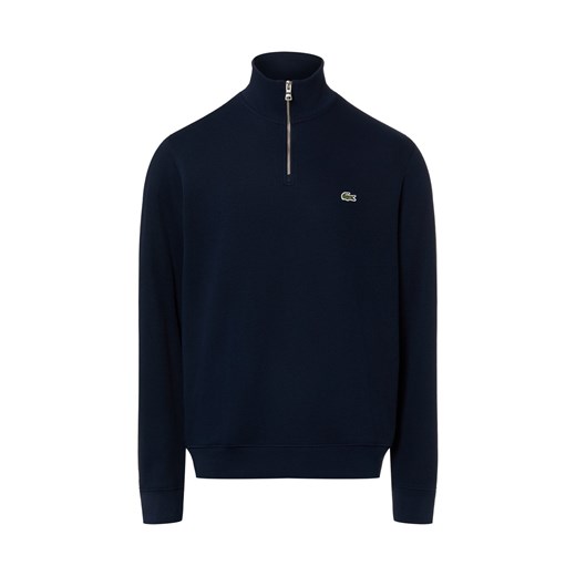 Lacoste Bluza męska Mężczyźni Bawełna granatowy jednolity ze sklepu vangraaf w kategorii Bluzy męskie - zdjęcie 187957293