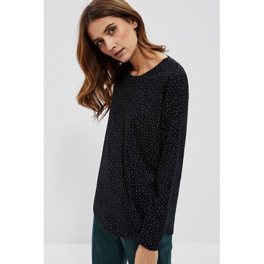 Bluzka z nadrukiem ze sklepu Moodo.pl w kategorii Bluzki damskie - zdjęcie 187958391