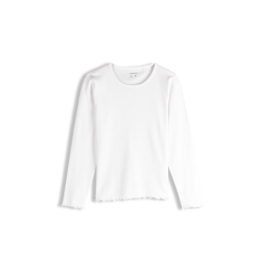 GATE Prążkowana bawełniana koszulka 3Y ze sklepu gateshop w kategorii Bluzki dziewczęce - zdjęcie 187960701