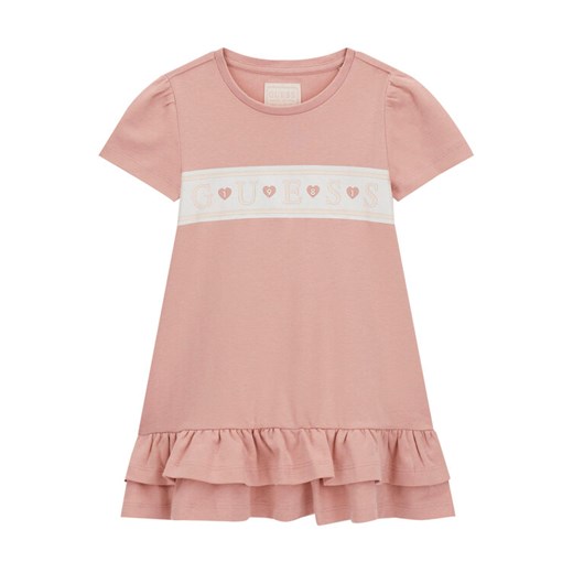 Guess Sukienka codzienna K6RK13 KA6W4 Różowy Regular Fit ze sklepu MODIVO w kategorii Sukienki dziewczęce - zdjęcie 187962664