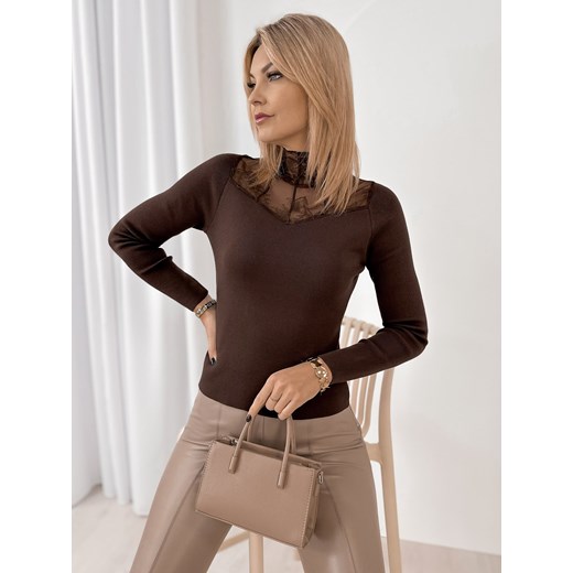 bluzka cuenca brązowa one size ze sklepu UBRA w kategorii Bluzki damskie - zdjęcie 187963704