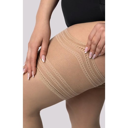 Pończochy samonośne plus size cieliste Chic 30 DEN, Kolor cielisty (alabaster), Rozmiar 9/10, Mona Queen Size ze sklepu Intymna w kategorii Pończochy - zdjęcie 187963791