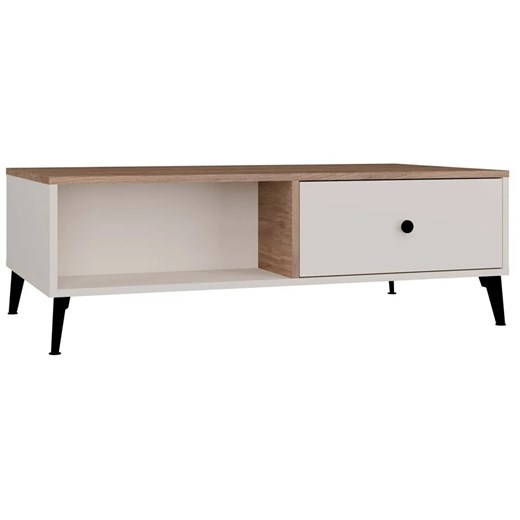 Ława na czarnych nóżkach kaszmir + dąb castello R8-F02 ze sklepu Edinos.pl w kategorii Stoliki kawowe - zdjęcie 187963802