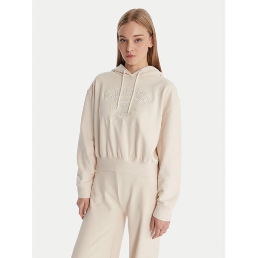 Guess Bluza V6RQ03 KD761 Écru Regular Fit ze sklepu MODIVO w kategorii Bluzy damskie - zdjęcie 187964423