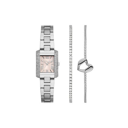 Michael Kors Zestaw zegarek i bransoletka Emery Set MK7514SET Srebrny ze sklepu MODIVO w kategorii Zegarki - zdjęcie 187964433