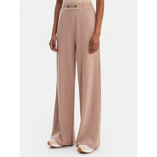 Liu Jo Sport Spodnie dresowe TA6026 JS182 Brązowy Relaxed Fit ze sklepu MODIVO w kategorii Spodnie damskie - zdjęcie 187964481