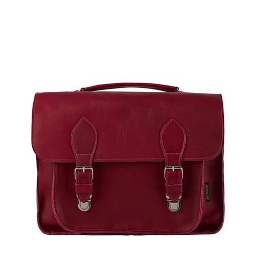 czerwona torba skórzana na ramię i do ręki listonoszka Dalia ze sklepu Słoń Torbalski w kategorii Listonoszki - zdjęcie 187965053