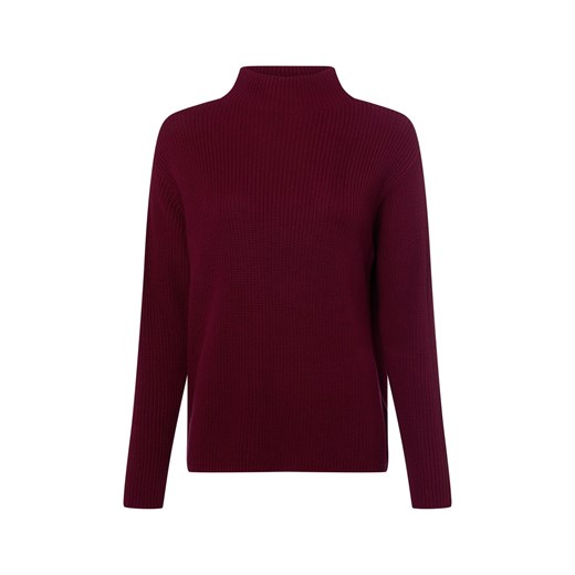Marie Lund Sweter damski Kobiety Bawełna bakłażanowy jednolity ze sklepu vangraaf w kategorii Swetry damskie - zdjęcie 187965093
