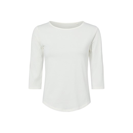 Franco Callegari Damska koszulka z długim rękawem Kobiety Bawełna écru jednolity ze sklepu vangraaf w kategorii Bluzki damskie - zdjęcie 187965101