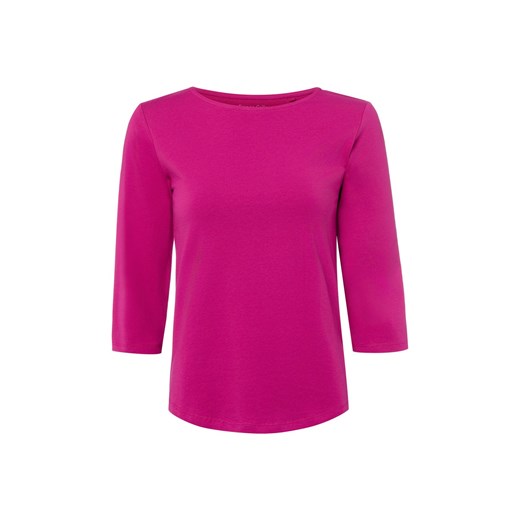Franco Callegari Damska koszulka z długim rękawem Kobiety Bawełna malinowy jednolity ze sklepu vangraaf w kategorii Bluzki damskie - zdjęcie 187965103