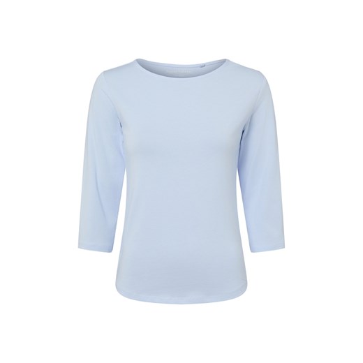 Franco Callegari Damska koszulka z długim rękawem Kobiety Bawełna jasnoniebieski jednolity ze sklepu vangraaf w kategorii Bluzki damskie - zdjęcie 187965104