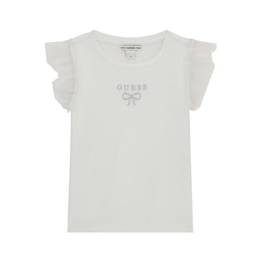 Guess T-Shirt K6RI12 KCU20 Biały Regular Fit ze sklepu MODIVO w kategorii Bluzki damskie - zdjęcie 187966774