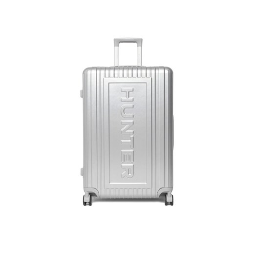 Hunter Walizka duża CEO-HUNTER-L-002-08-SILVER Srebrny ze sklepu MODIVO w kategorii Walizki - zdjęcie 187966823