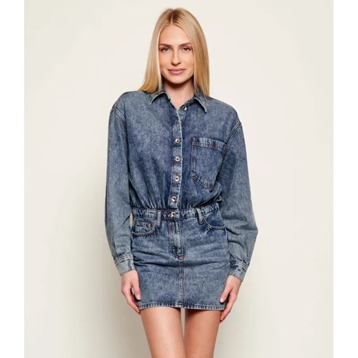 Patrizia Pepe Jeansowa sukienka ze sklepu Gomez Fashion Store w kategorii Sukienki - zdjęcie 187967843