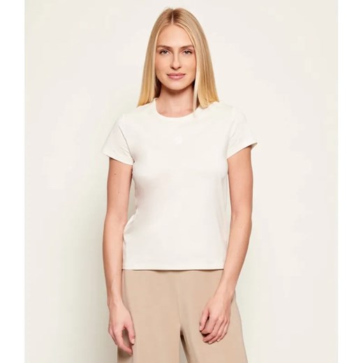 BOSS BLACK T-shirt Eventsa12 | Regular Fit | mercerised ze sklepu Gomez Fashion Store w kategorii Bluzki damskie - zdjęcie 187967882