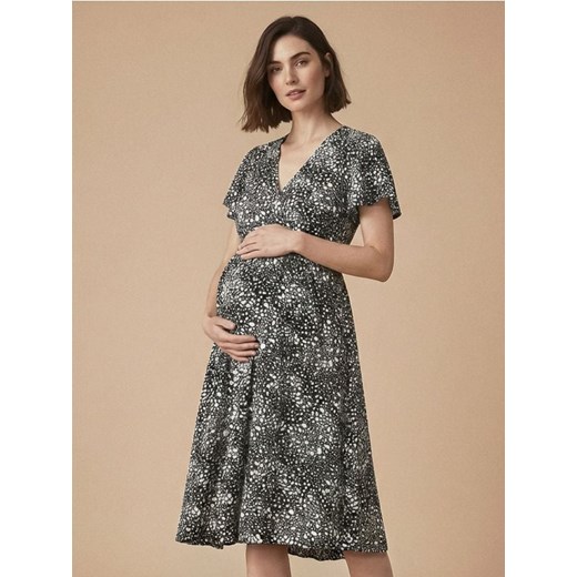 Sinsay - Wzorzysta sukienka ciążowa - czarny ze sklepu Sinsay w kategorii Sukienki ciążowe - zdjęcie 187970133