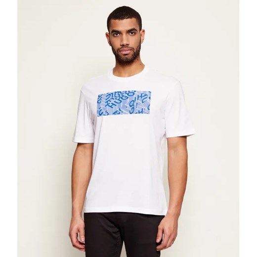 Hugo Blue T-shirt Nierofix | Regular Fit ze sklepu Gomez Fashion Store w kategorii T-shirty męskie - zdjęcie 187970691