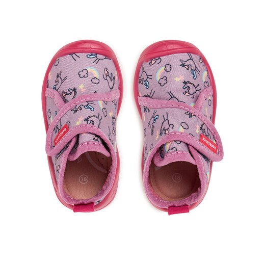 Kapcie Biomecanics 251143 Fioletowy ze sklepu eobuwie.pl w kategorii Kapcie dziecięce - zdjęcie 187970734