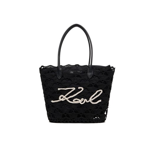 Torebka KARL LAGERFELD B1W46094 Czarny ze sklepu eobuwie.pl w kategorii Torby Shopper bag - zdjęcie 187970761