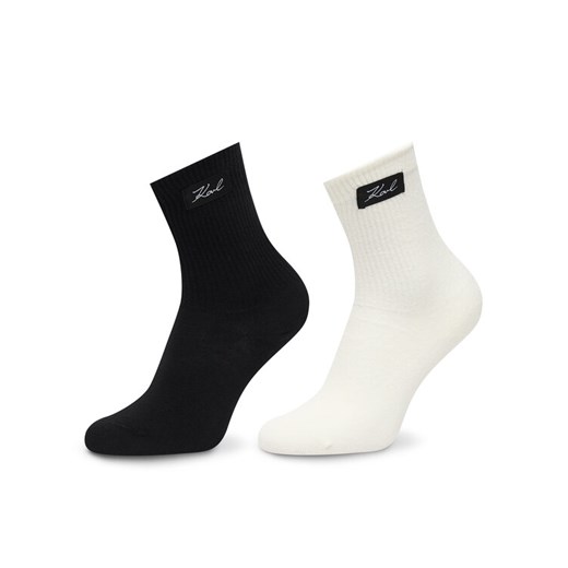 Skarpety długie KARL LAGERFELD B1W47036 Czarny ze sklepu eobuwie.pl w kategorii Skarpetki damskie - zdjęcie 187970782