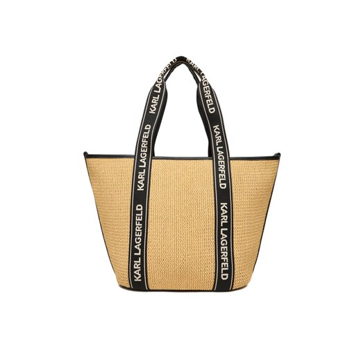 Torebka KARL LAGERFELD A1W46074 Beżowy ze sklepu eobuwie.pl w kategorii Torby Shopper bag - zdjęcie 187970792
