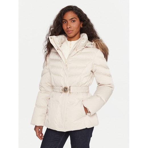 Guess Kurtka puchowa W5BL31 W2802 Écru Regular Fit ze sklepu MODIVO w kategorii Kurtki damskie - zdjęcie 187971281