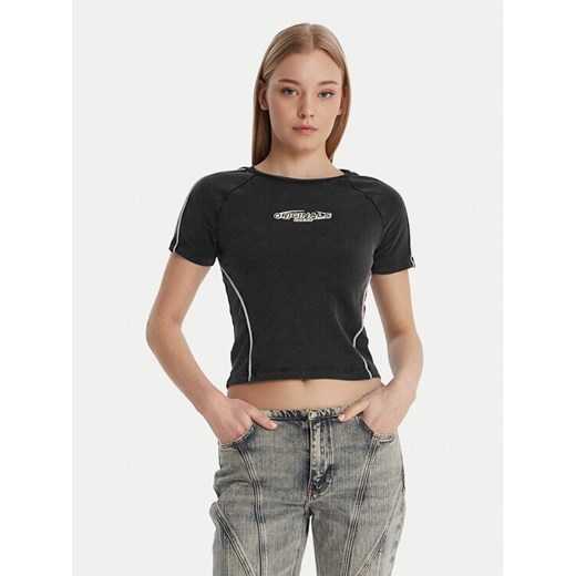 Guess T-Shirt W6RI39 KCBF1 Szary Regular Fit ze sklepu MODIVO w kategorii Bluzki damskie - zdjęcie 187971300