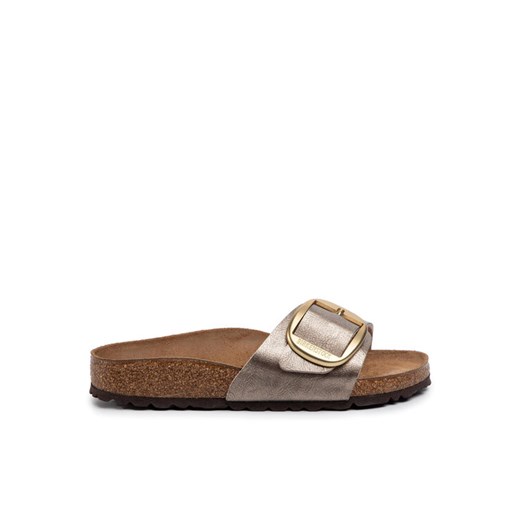 Birkenstock Klapki Madrid Big Buckle 1016237 Brązowy ze sklepu MODIVO w kategorii Klapki damskie - zdjęcie 187971370