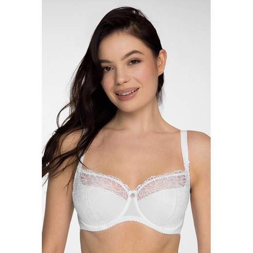 Biustonosz półusztywniany Gaia 899 Goldie biały 3 ze sklepu kontri.pl w kategorii Biustonosze - zdjęcie 187973590