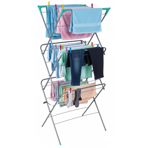 Pionowa Suszarka Na Pranie Składana 4 Kolory A5-H29 ze sklepu Edinos.pl w kategorii Akcesoria łazienkowe - zdjęcie 187974284