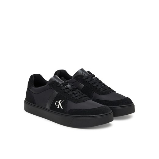Sneakersy Calvin Klein Classic Cups Lace Mix Emb Tongue YM0YM01395 Czarny ze sklepu eobuwie.pl w kategorii Buty sportowe męskie - zdjęcie 187974320
