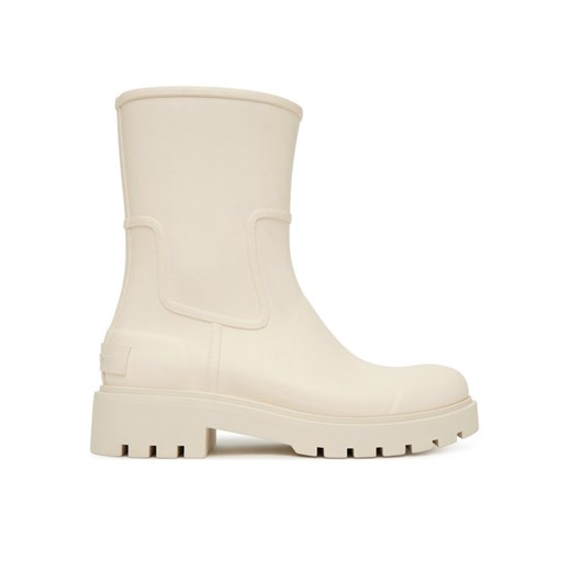 Kalosze Calvin Klein Jeans Mid Rainboot Rubber YW0YW02004 Écru ze sklepu eobuwie.pl w kategorii Kalosze damskie - zdjęcie 187975353
