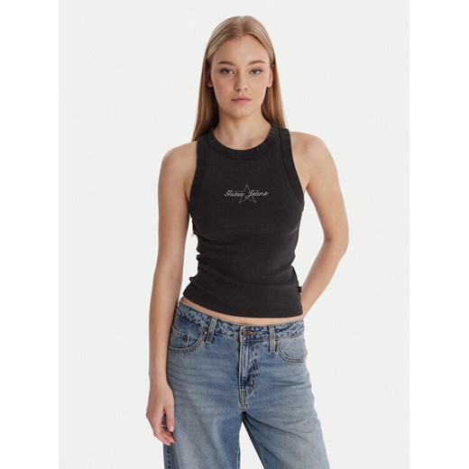 Guess Jeans Top 180345 Czarny Classic Fit ze sklepu MODIVO w kategorii Bluzki damskie - zdjęcie 187976020