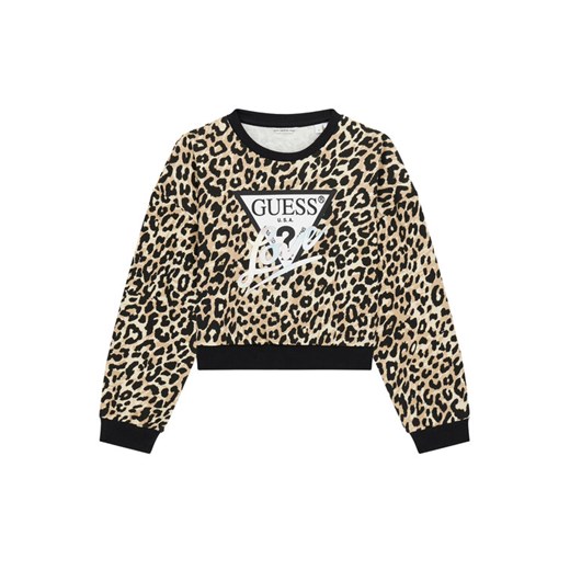 Guess Bluza J6RQ04 KA6R4 Beżowy Regular Fit ze sklepu MODIVO w kategorii Bluzy dziewczęce - zdjęcie 187976061