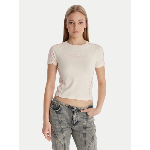 Guess T-Shirt W6RI39 KCBF1 Écru Regular Fit ze sklepu MODIVO w kategorii Bluzki damskie - zdjęcie 187976121