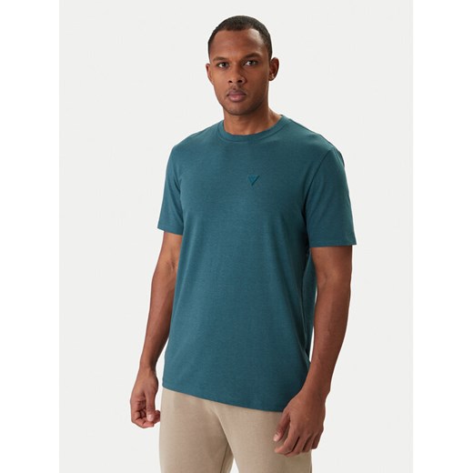 Guess T-Shirt Z2YI12 JR06K Zielony Regular Fit ze sklepu MODIVO w kategorii T-shirty męskie - zdjęcie 187976171
