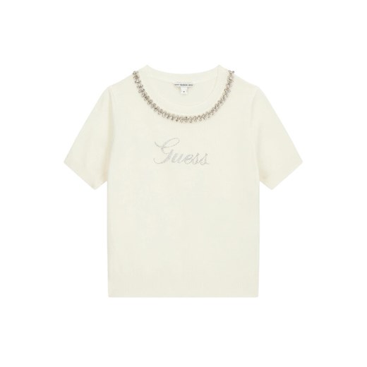 Guess Sweter J6RR14 Z2NQ2 Écru Regular Fit ze sklepu MODIVO w kategorii Swetry dziewczęce - zdjęcie 187976180