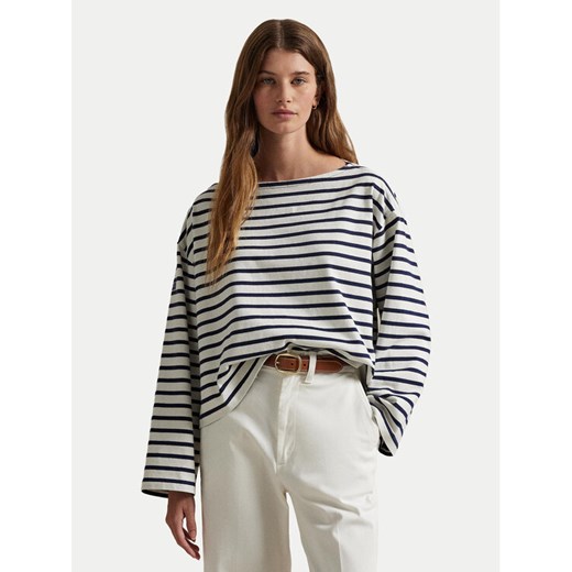 Polo Ralph Lauren Bluzka 211959103004 Granatowy Relaxed Fit ze sklepu MODIVO w kategorii Bluzki damskie - zdjęcie 187976223