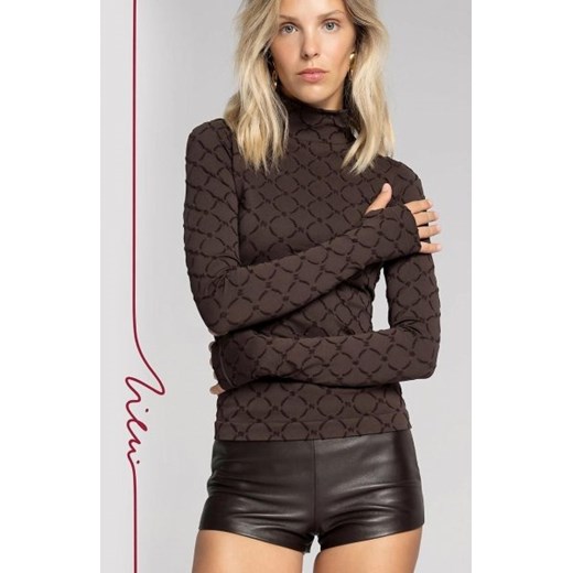 Gatta Zień 43155 Seamless Monogram golf damski ze sklepu intimiti.pl w kategorii Bluzki damskie - zdjęcie 187977381