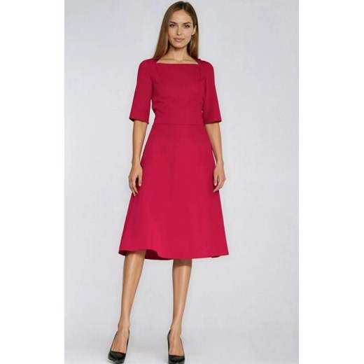 Nife sukienka za kolano z dekoltem caro ze sklepu intimiti.pl w kategorii Sukienki - zdjęcie 187977882