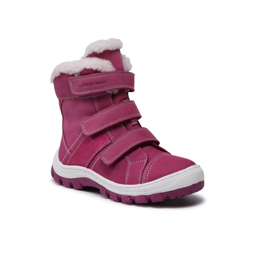 Kozaki Lasocki Young CI12-2693-11(IV)DZ R&#xF3;&#x17C;owy ze sklepu eobuwie.pl w kategorii Buty zimowe dzieci&#x119;ce - zdj&#x119;cie 187978523