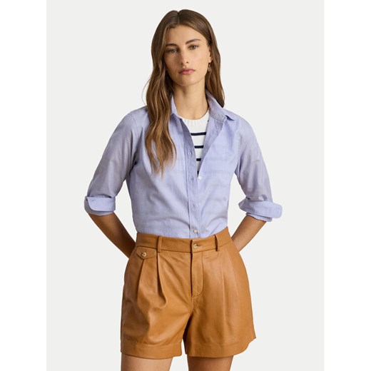 LAUREN RALPH LAUREN Koszula 200940254002 Błękitny Straight Fit ze sklepu MODIVO w kategorii Koszule damskie - zdjęcie 187978810