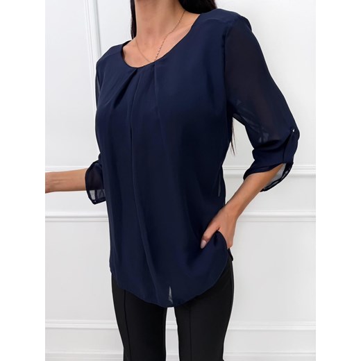 Granatowa Bluzka Modnakiecka.pl 42 ModnaKiecka.pl