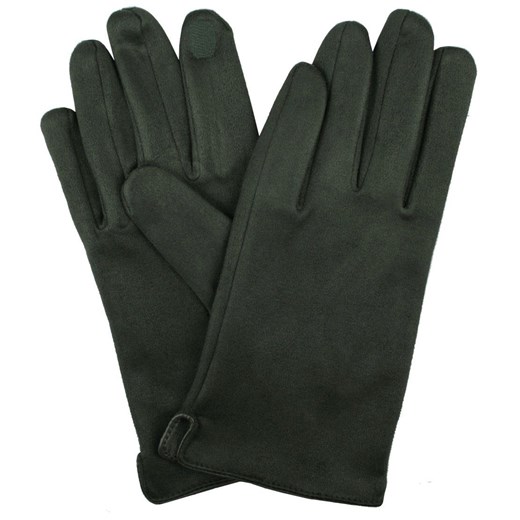Miękkie i Delikatne Rękawiczki Męskie - Bawełniane - Ciemna Zieleń RKWEMACSHSTR0009bawZIEL ze sklepu JegoSzafa.pl w kategorii Rękawiczki męskie - zdjęcie 187980080