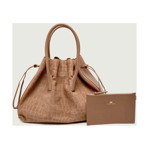 Elisabetta Franchi Shopperka + saszetka | zamsz ze sklepu Gomez Fashion Store w kategorii Torby Shopper bag - zdjęcie 187980223