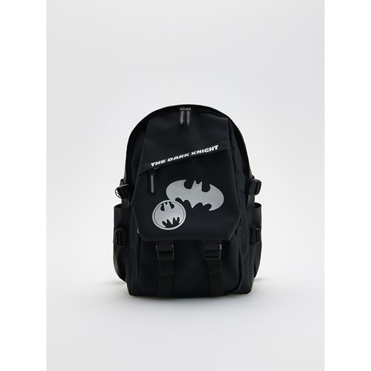 Reserved - Plecak z odblaskami Batman - czarny ze sklepu Reserved w kategorii Plecaki dla dzieci - zdjęcie 187982271