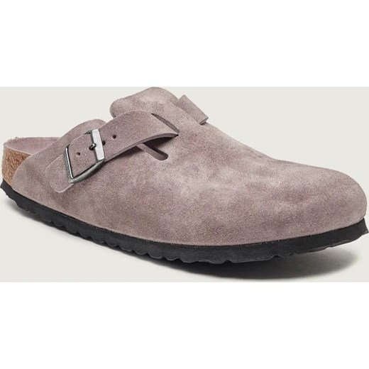 Birkenstock Mule Boston | narrow fit | zamsz ze sklepu Gomez Fashion Store w kategorii Klapki damskie - zdjęcie 187983994