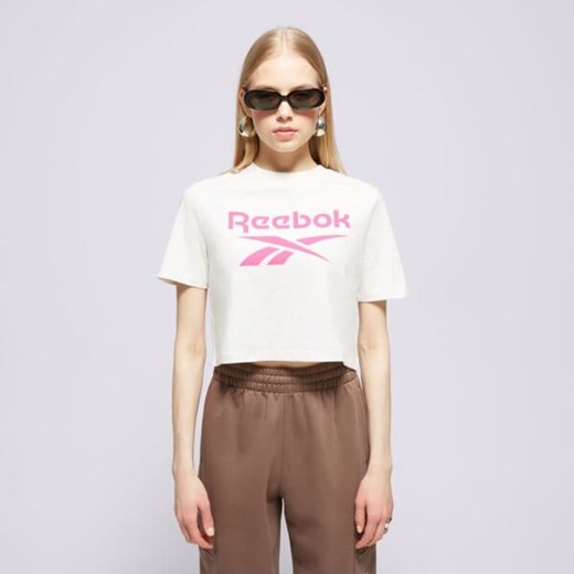 reebok t-shirt reebok identity big logo crop tee 100075999 ze sklepu 50style.pl w kategorii Bluzki damskie - zdjęcie 187984102