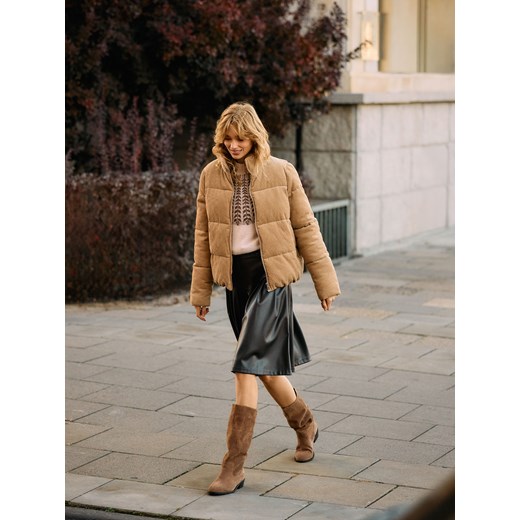 Mohito - Sztruksowa kurtka - beżowy ze sklepu Mohito w kategorii Kurtki damskie - zdjęcie 187984330