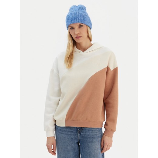 Roxy Bluza ERJFT04868 Beżowy Relaxed Fit ze sklepu MODIVO w kategorii Bluzy damskie - zdjęcie 187984730